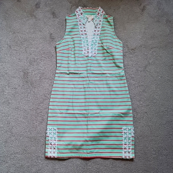 STRIPED SLEEVELESS CLASSIC TUNIC DRESS - Picture 2 of 6